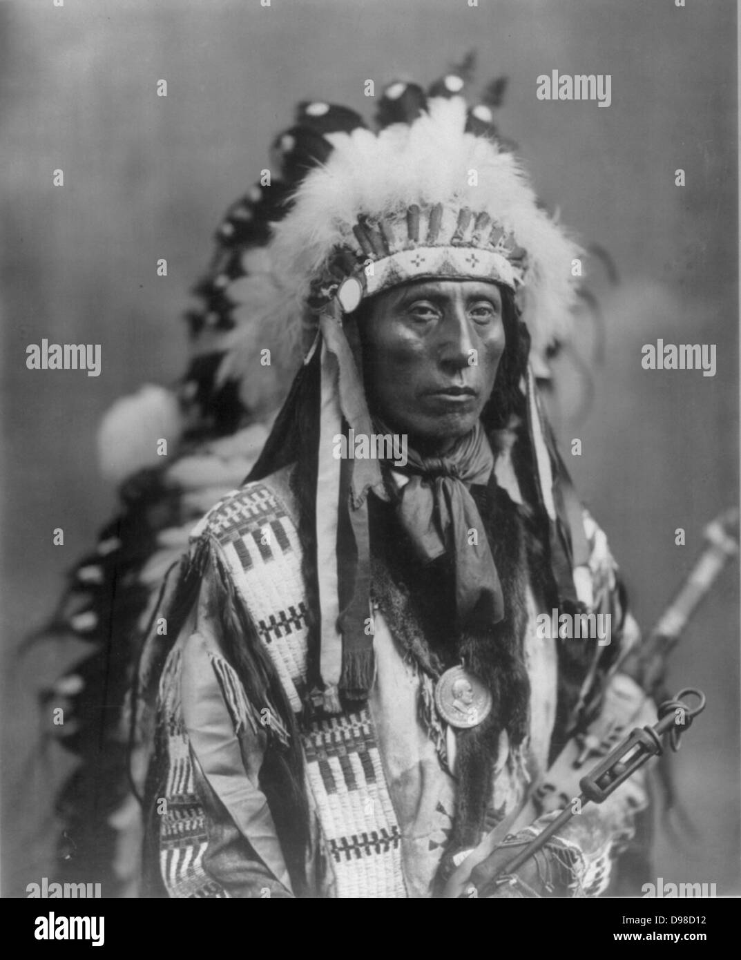 Jack Red Cloud autochtones d'Amérique du Nord Les Indiens Sioux. Banque D'Images