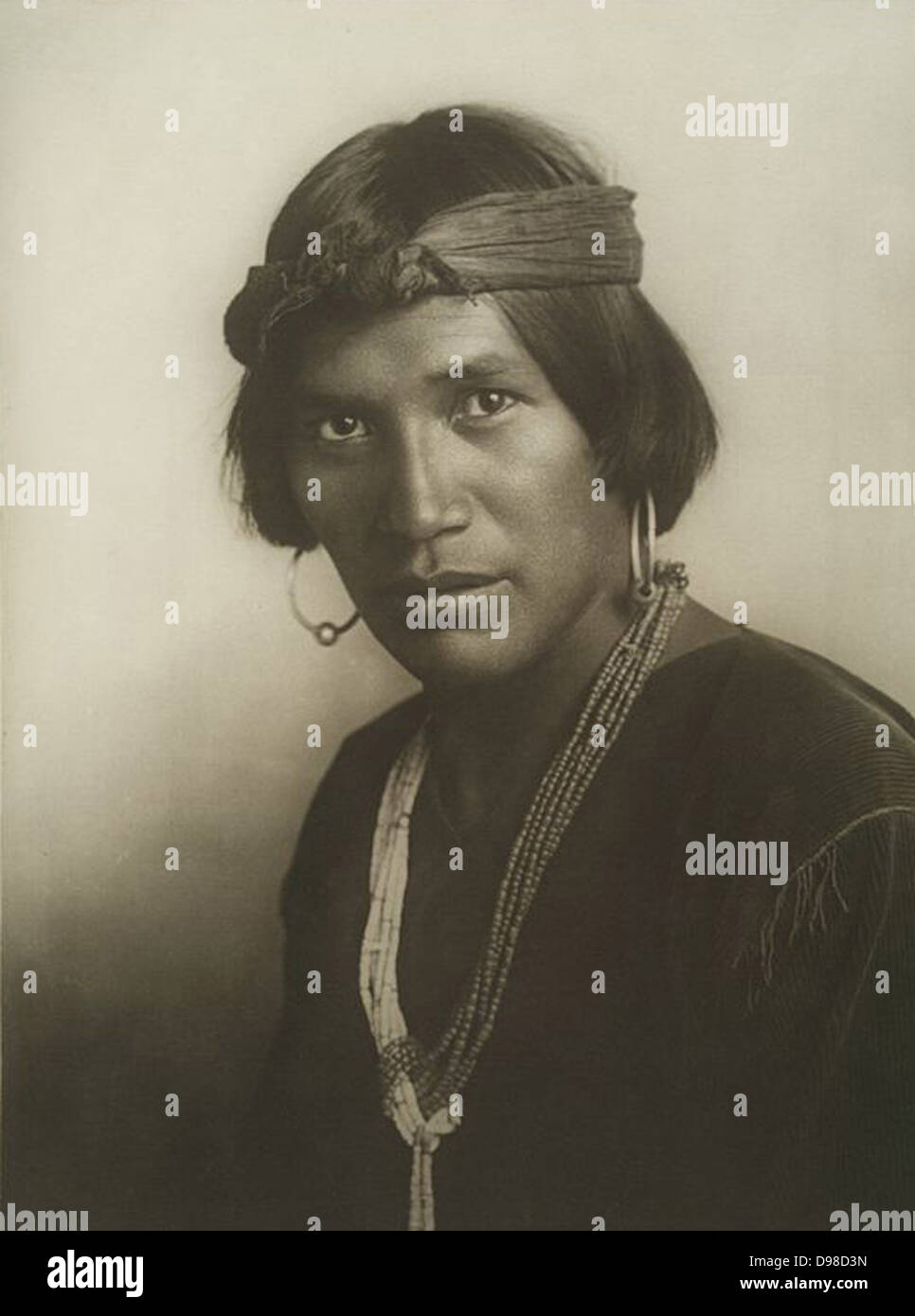 Pedro Begay, Native American Indian, Navajo. Photographie 1904-1910. Banque D'Images