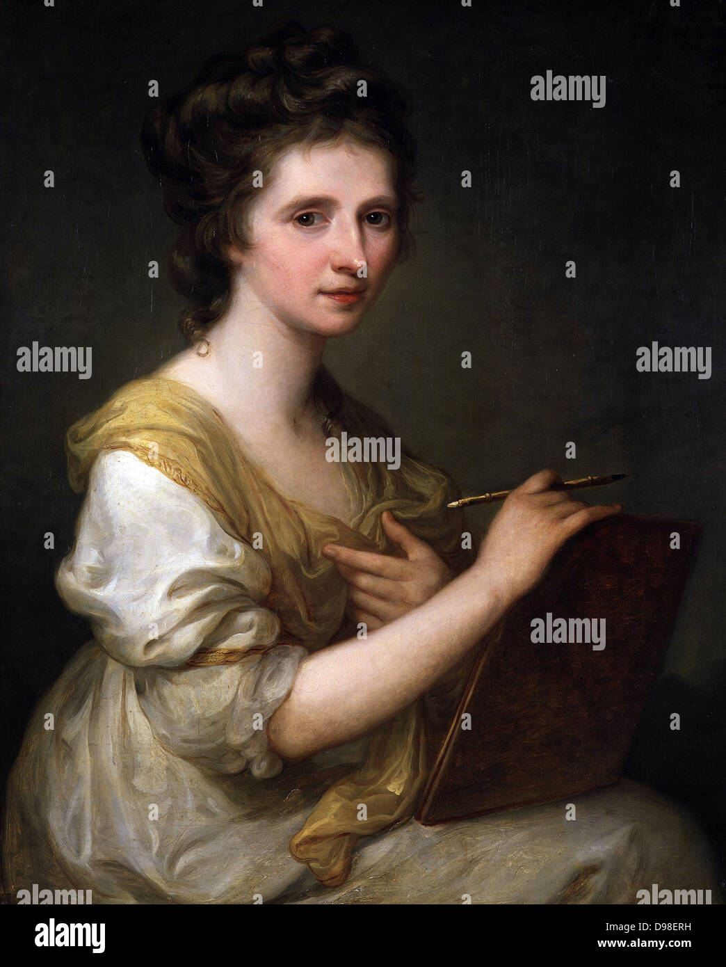 Maria Anna Angelika 1741 - 1807) Swiss-Austrian peintre néo-classique. Self Portrait Banque D'Images