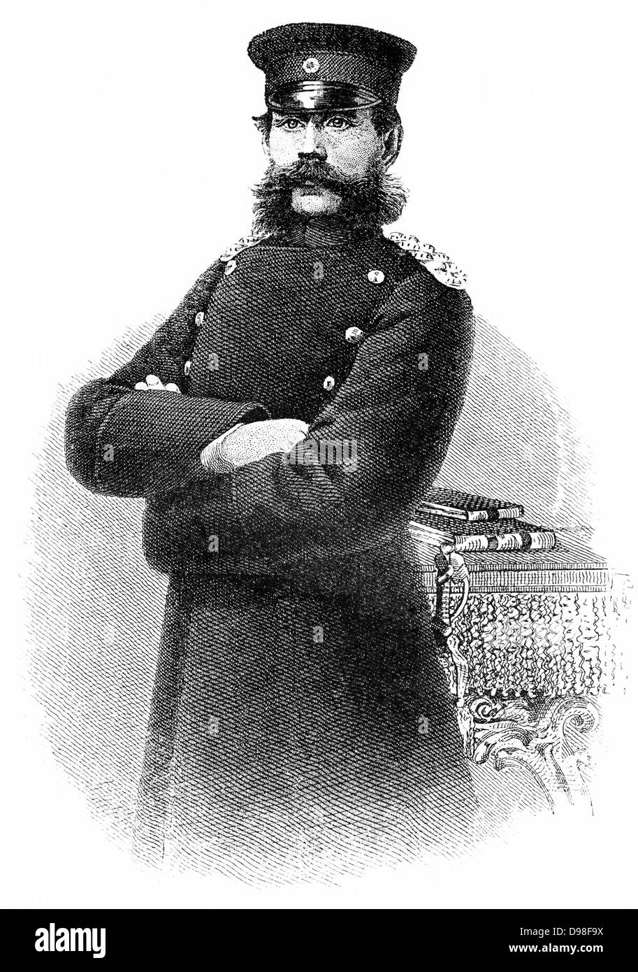 Theodor von Tresckow, général prussien, guerre de 1870 ou la guerre franco-allemande, 1870-1871, Banque D'Images