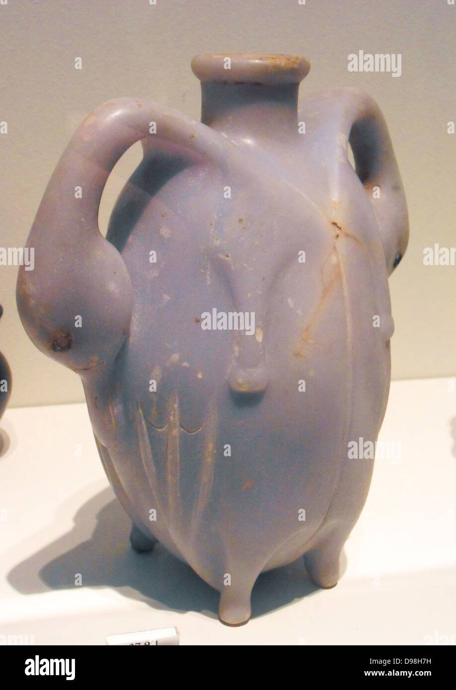 Pot onguent 13-17e dynastie, l'Égypte, 1800-1550 BC. Banque D'Images