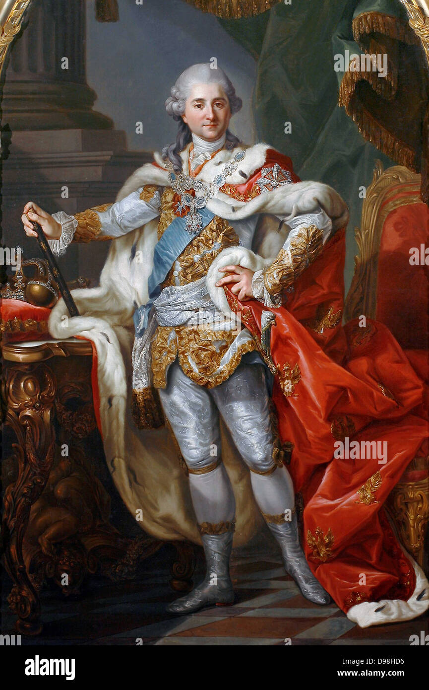 Stanis ?aw II August Poniatowski 1732 - 1798. Roi et Grand-duc de la Pologne-lituanie (1764-95) peint par Banque D'Images