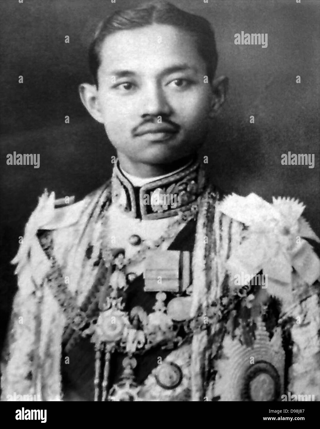 Prajadhipok Phra Pok ou Rama VII (8 novembre 1893 - 30 mai 1941). Roi de Siam (Thaïlande à partir de 1925-1935 Banque D'Images