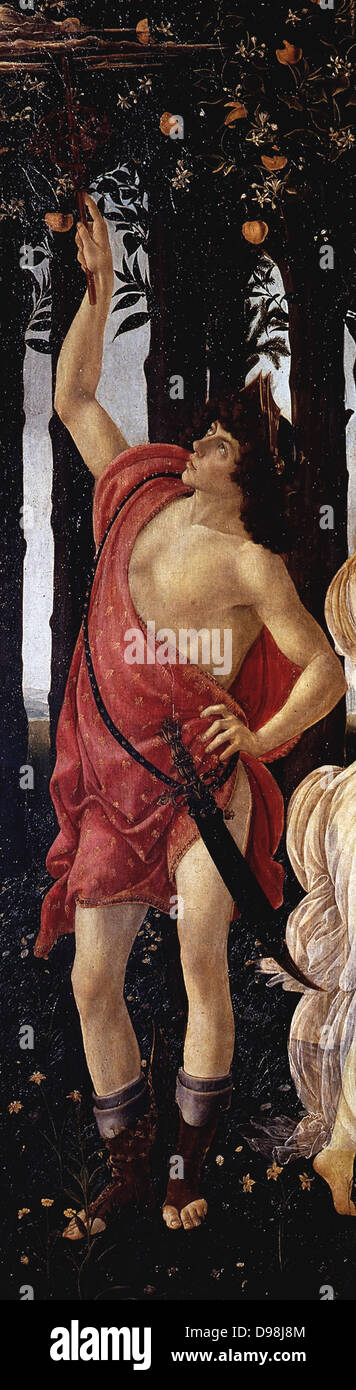 Sandro BOTTICELLI La Primavera (le Printemps). (En détail). 1481-1482 Banque D'Images