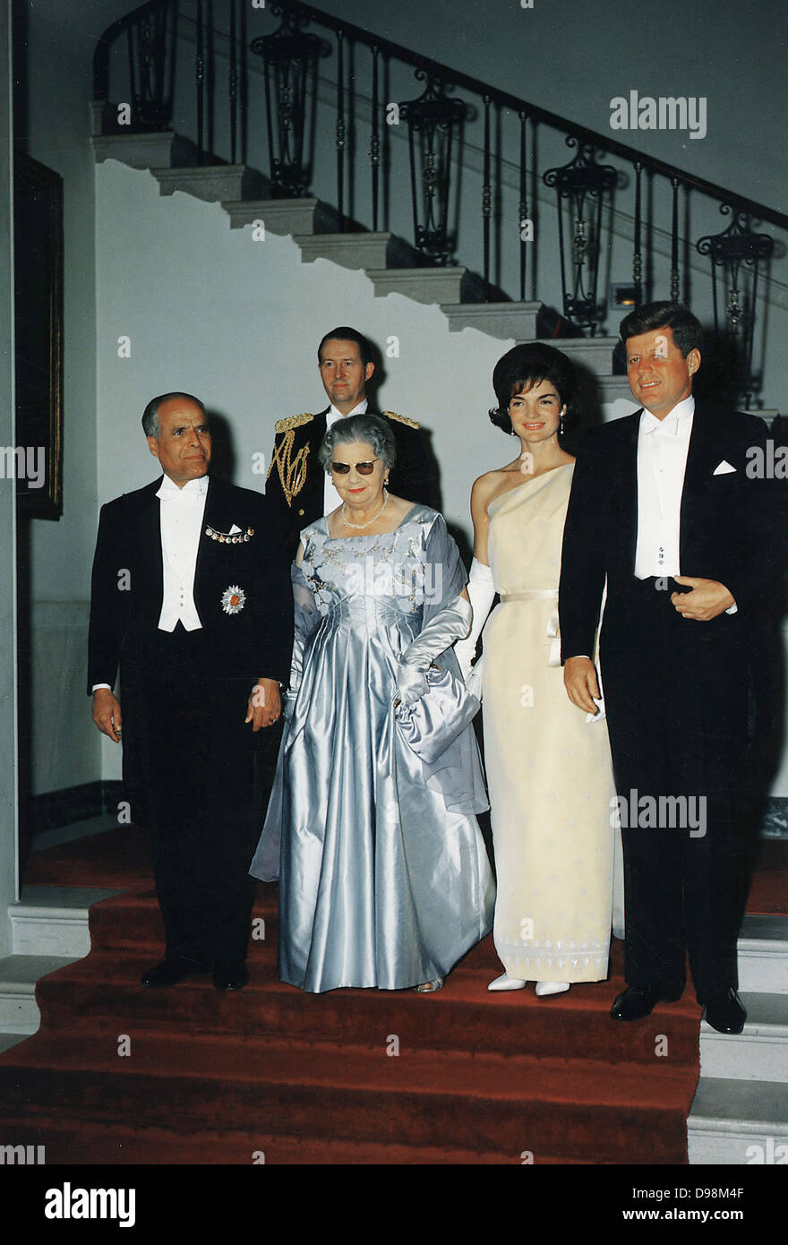 Le président John F. Kennedy rencontre le Président Habib Bourguiba de Tunisie 1957-1987. Washington DC, 4 mai 1961. Banque D'Images