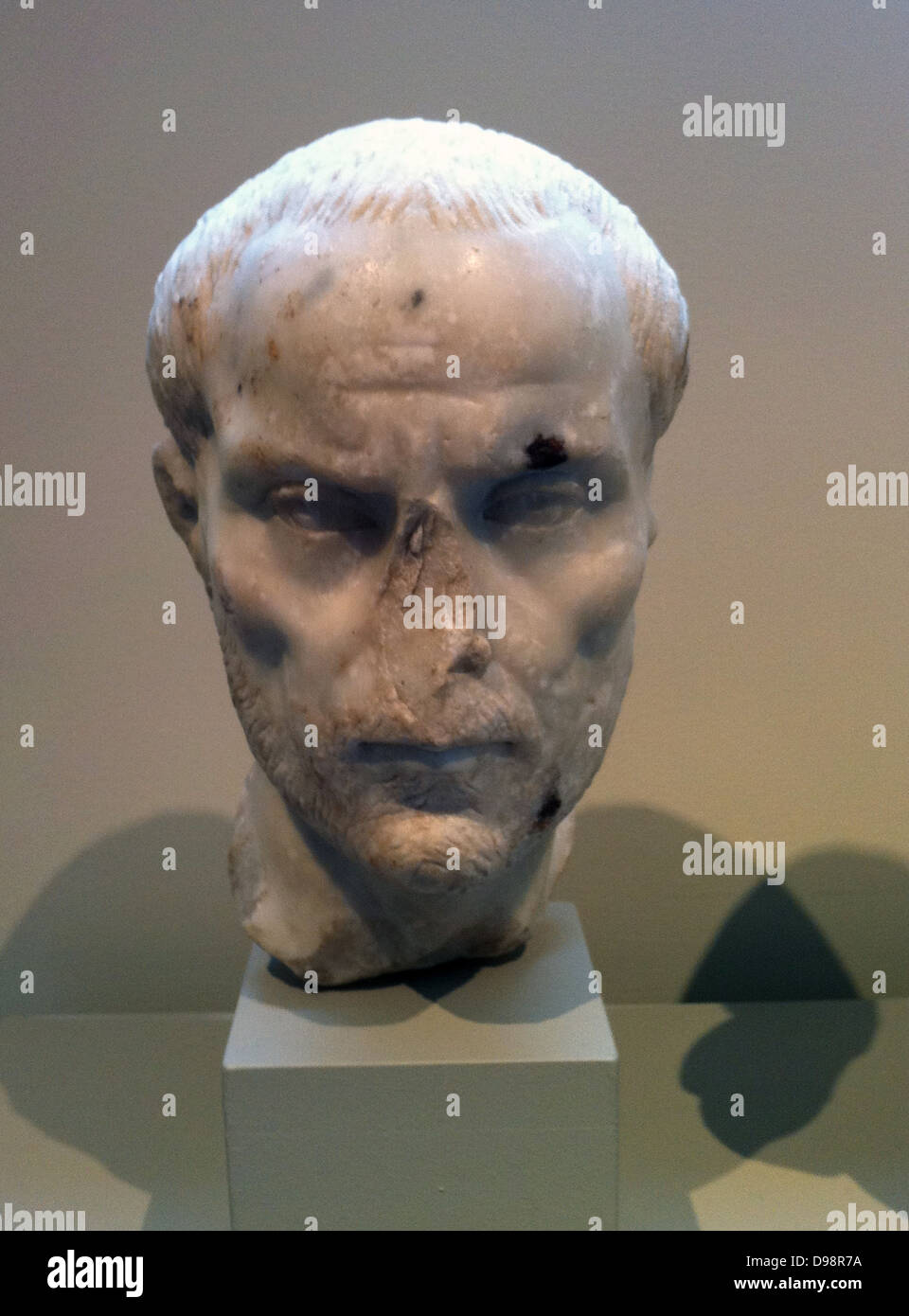 Portrait en buste d'homme. 3e siècle Banque D'Images
