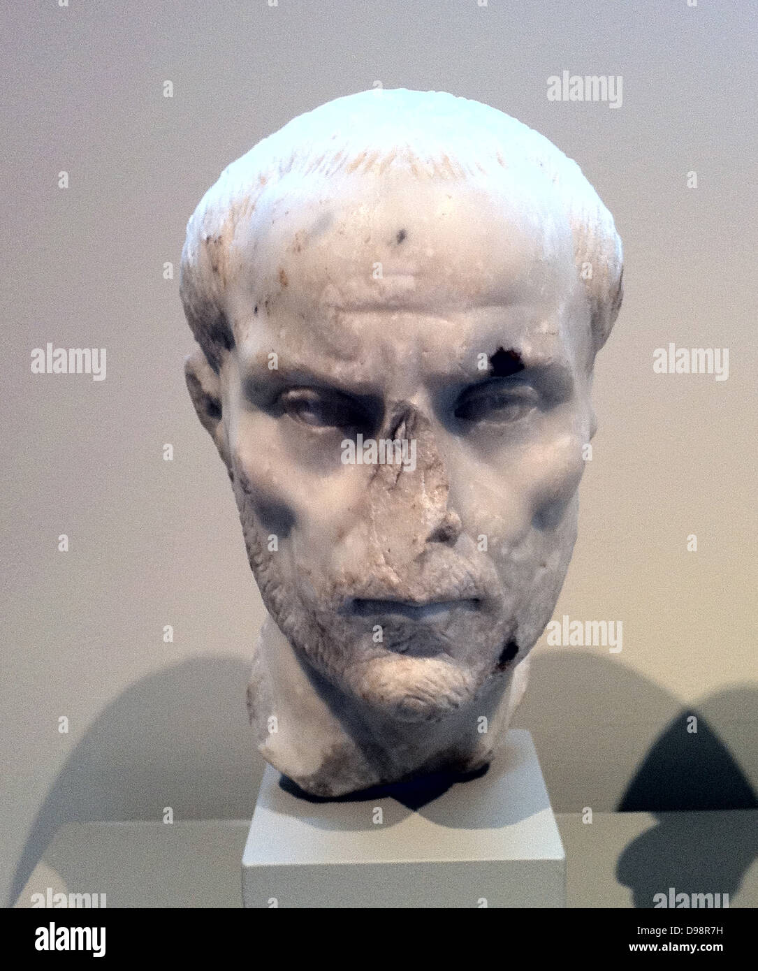 Portrait en buste d'homme. 3e siècle Banque D'Images