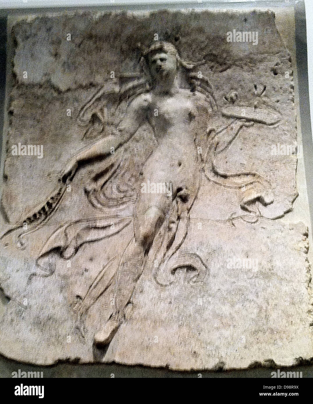 L'allégement en stuc (Roman) représentant une figure masculine. 1er siècle après JC Banque D'Images