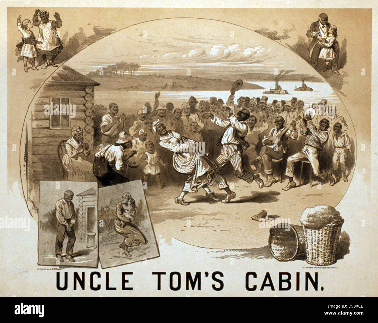 Uncle Tom's Cabin c1878. Banque D'Images