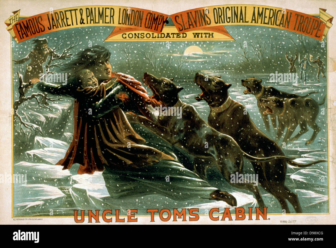 Uncle Tom's Cabin [1881] (poster) : lithographie, couleur Banque D'Images