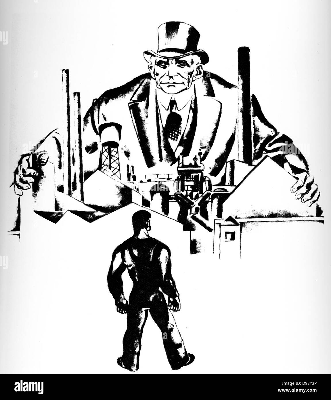 Illustration de l'album 'Das Kapital par Karl Marx. Vers 1930 Banque D'Images