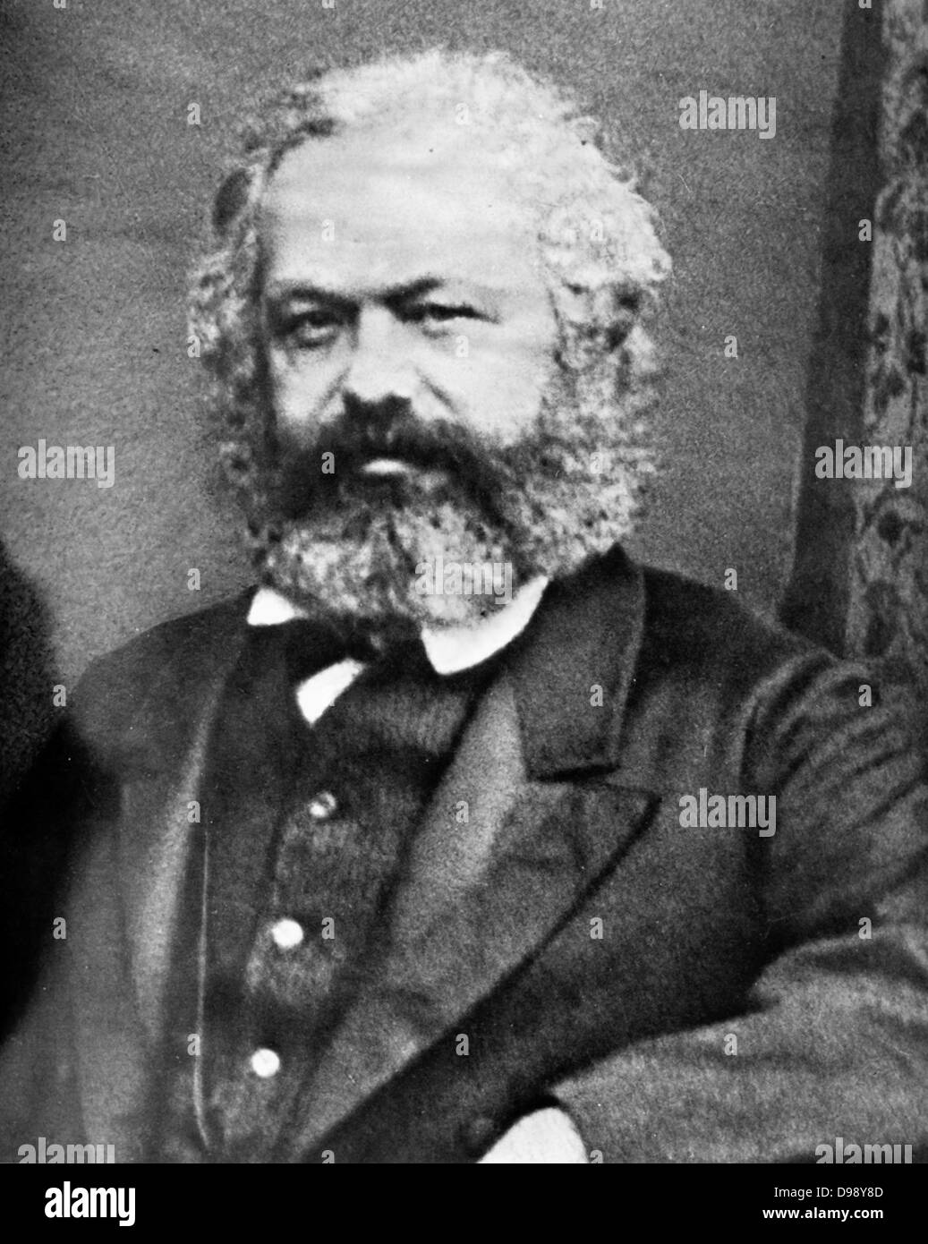 Karl Heinrich Marx (5 mai 1818 - 14 mars 1883) était un philosophe allemand, sociologue, historien de l'économie, journaliste et socialiste révolutionnaire. Banque D'Images