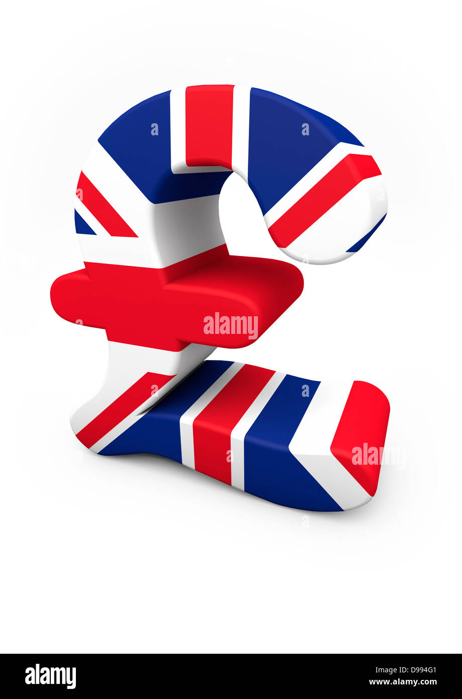Livre sterling symbole texturé avec le drapeau de l'Union britannique - concept Banque D'Images