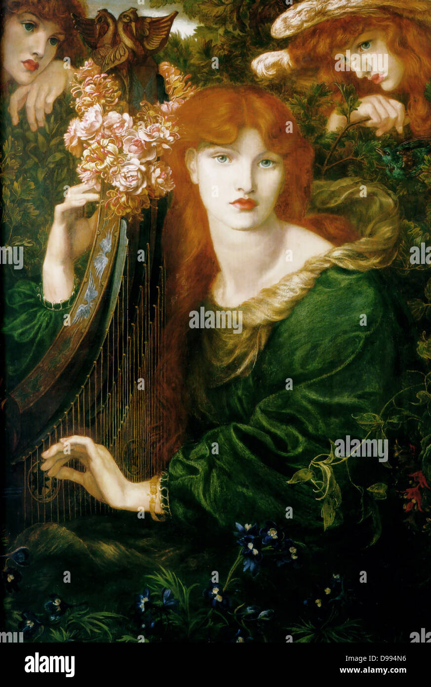 Dante Gabriel Rossetti (1828-1882) La Ghirlandata, 1871-1874 Banque D'Images
