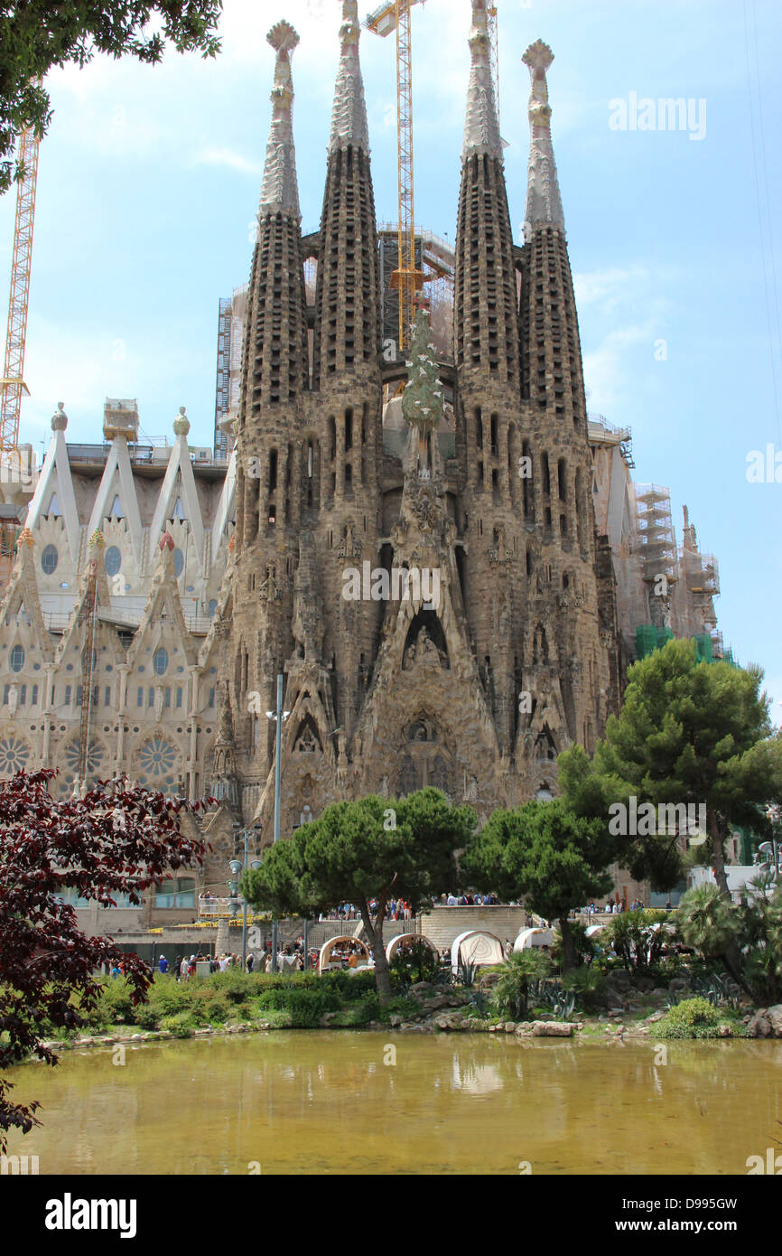 Sagrada Familia.Barcelone.L'Espagne. Banque D'Images