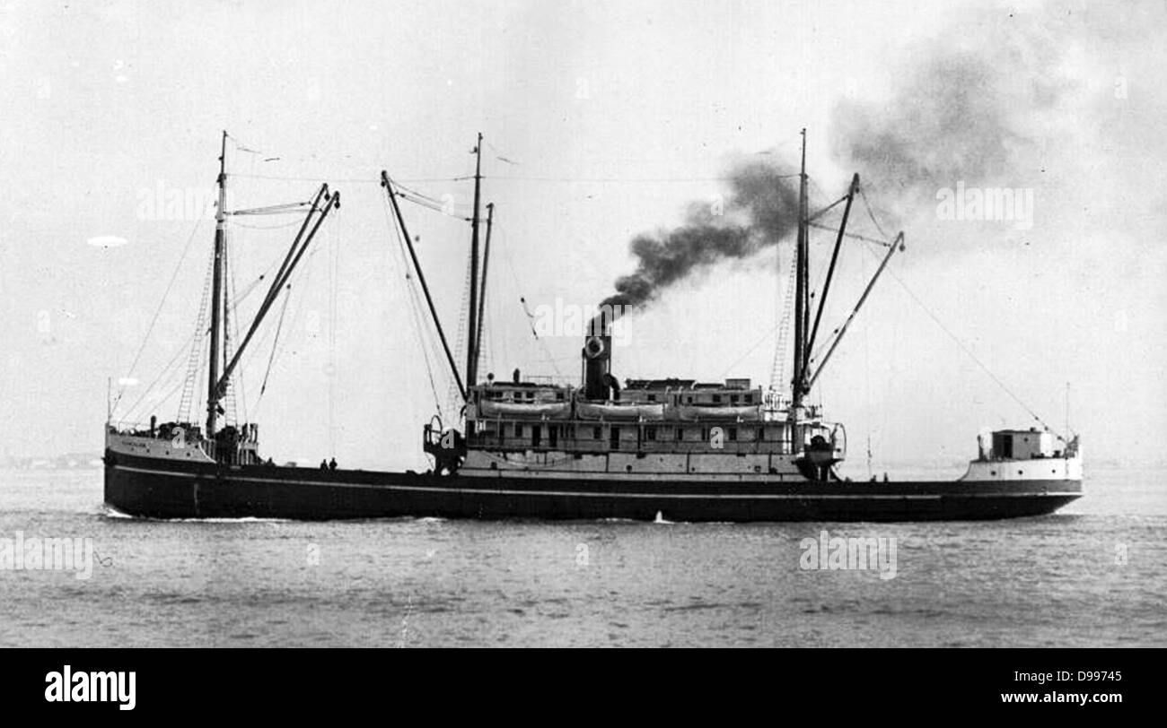 Au début du vingtième siècle American steam ship Banque D'Images