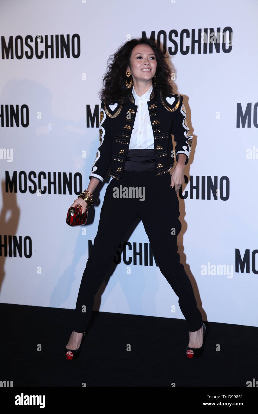 Zhang Ziyi est allé(e) à Moschino Printemps Été Montrer à Shanghai, Chine, le jeudi 13 juin, 2013. Banque D'Images