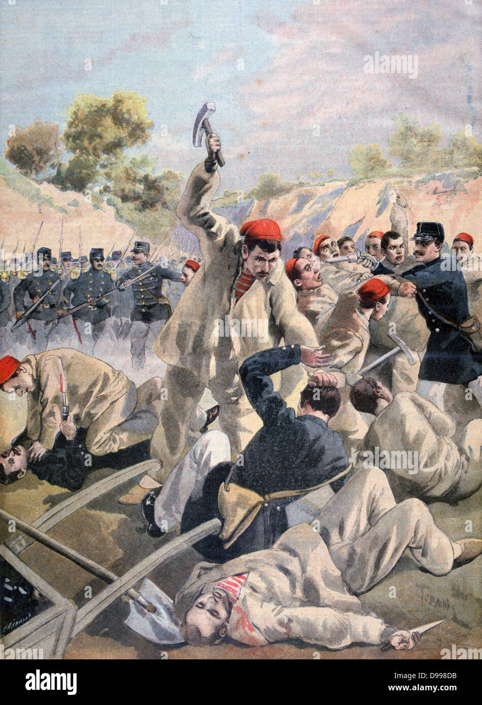 Revolte Des Prisonniers Anarchistes Sur L Ile Prison De Salut Cayenne Guyane Francaise Amerique Du Sud Une Protestation Contre Les Conditions Brutales Il A Ete Vers Le Bas Facon Impitoyable Octobre 1894 A Revolte Des Prisonniers Anarchistes Sur L Ile Prison De Salut Cayenne Guyane Francaise Amerique Du Sud Une Protestation Contre Les Conditions Brutales Il A Ete Vers Le Bas Facon Impitoyable Octobre 1894 A