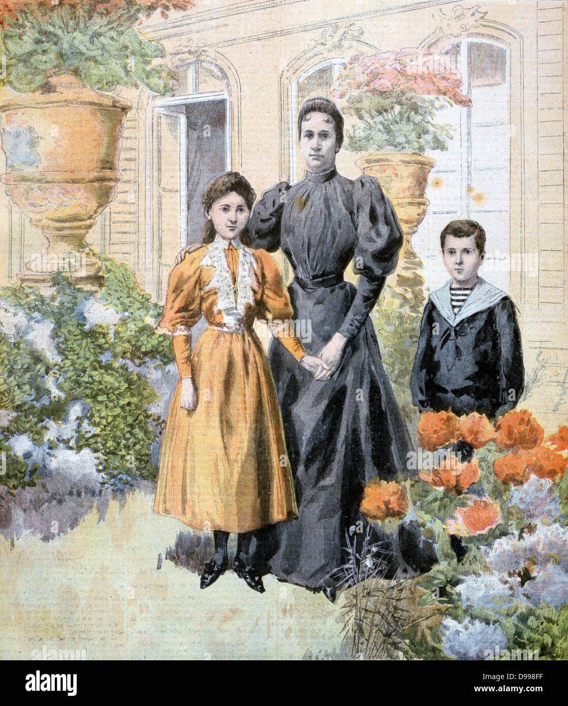 Hélène CasimirPerier, épouse du Président Jean Casimir Perier, avec