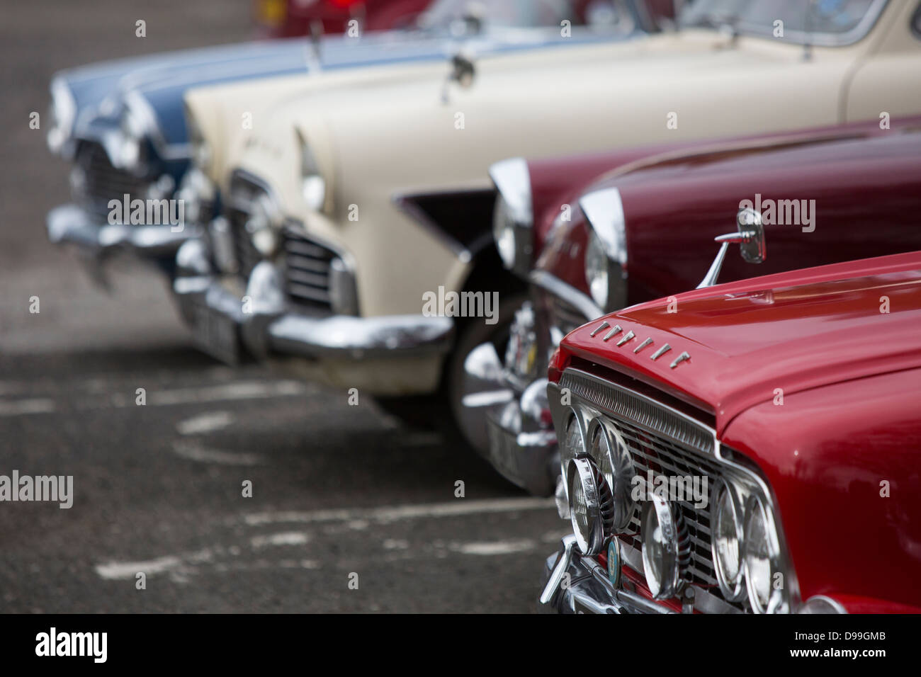 Capot avant de détail grill Vauxhall Cresta, Ford Ford Consul et un Zepher Ford Zodiac Banque D'Images