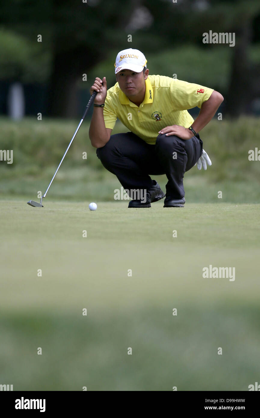 Haverford Township, Michigan pays, en Pennsylvanie. 14 Juin, 2013. Hideki Matsuyama (JPN) Golf : Hideki Matsuyama du Japon en action au cours de l'USA Open Championship au Merion Golf Club, de l'est cours dans le Canton, Ohio Pays Haverford, New York . Credit : Koji Aoki/AFLO/Alamy Live News Banque D'Images