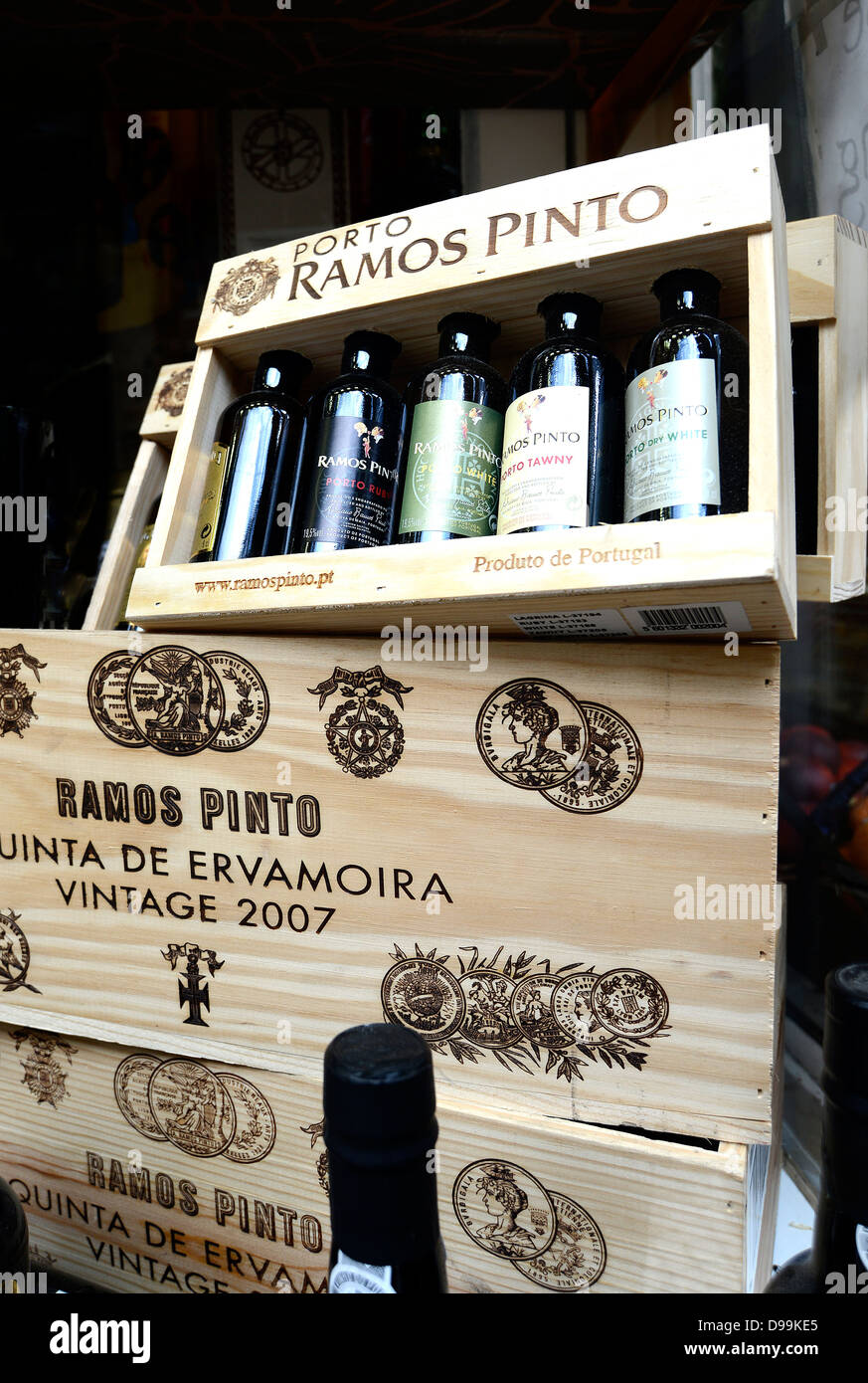 Bouteille de vin de Porto Lisbonne Portugal Banque D'Images