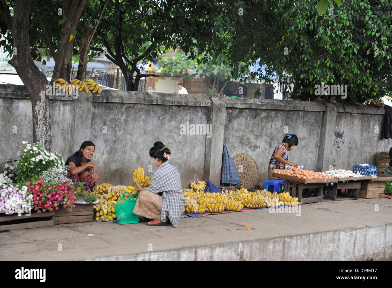 Gare à Yangon Banque D'Images