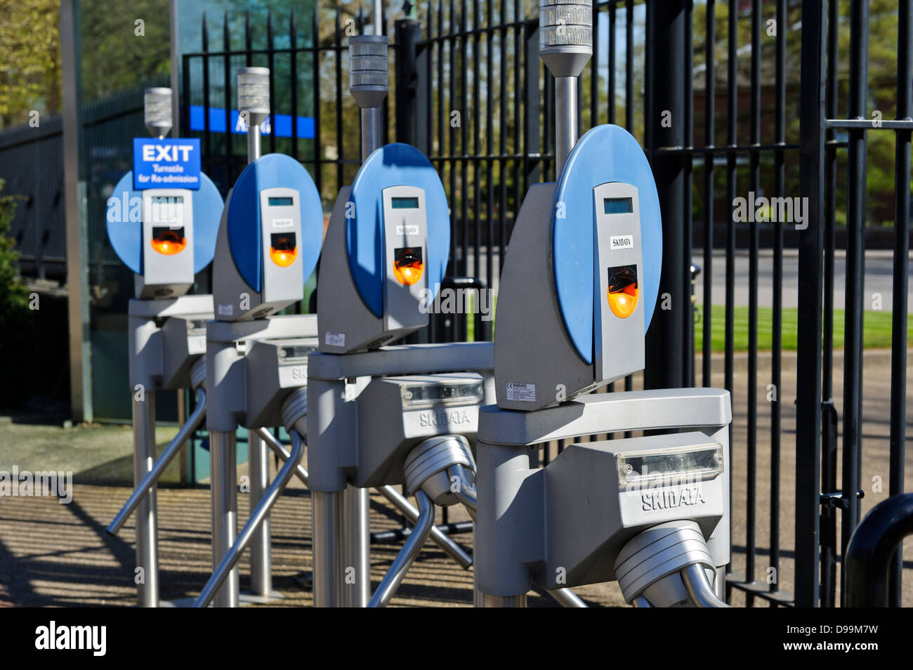 Billets portes automatiques, Ascot Racecourse, Angleterre, Royaume-Uni. Banque D'Images