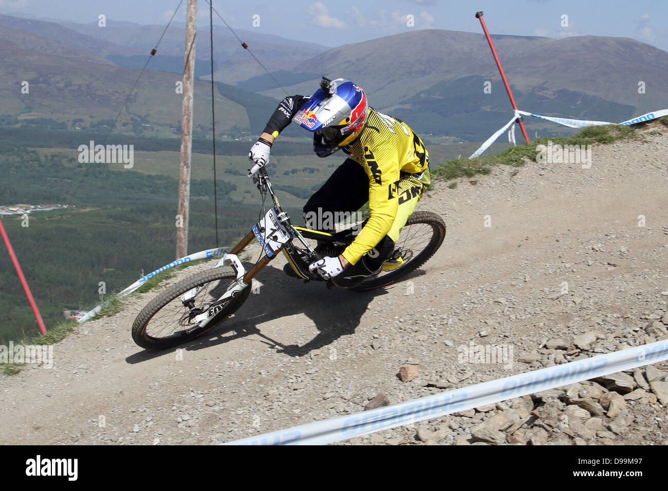 Gee Atherton GT Factory Racing Banque D'Images