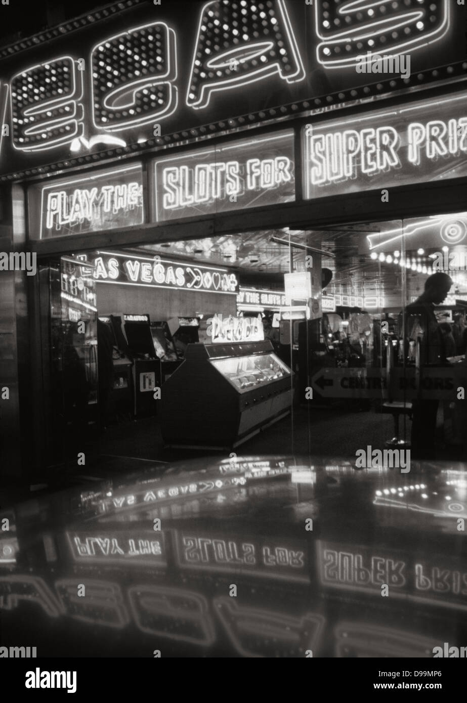 Las Vegas de jeux électroniques dans Wardour Street, Soho, Londres Banque D'Images