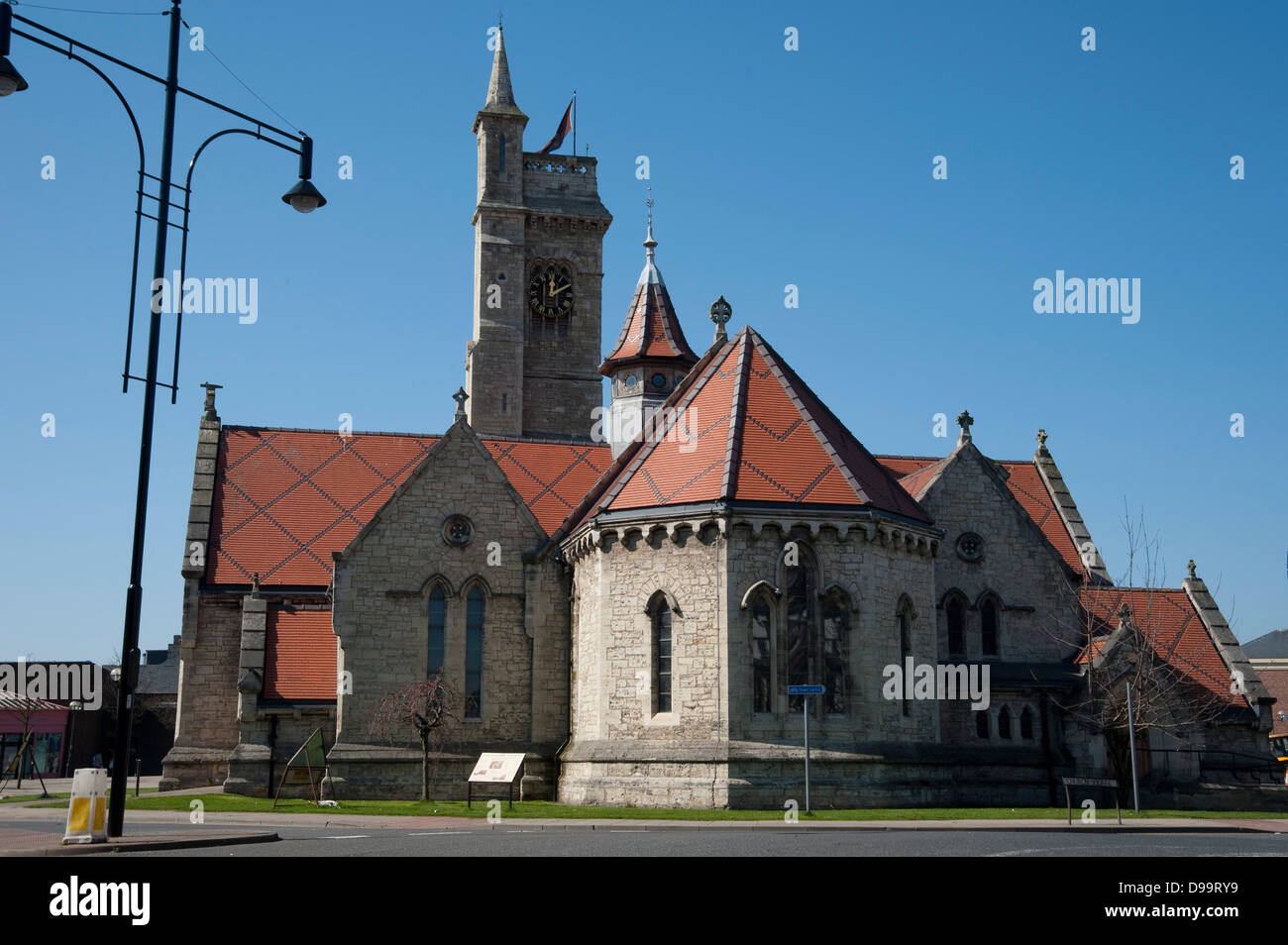 Place de l'église de Hartlepool Banque D'Images