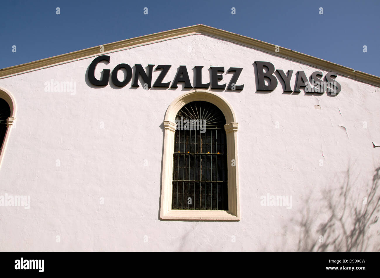 Les bodegas de Tio Pepe de González Byass Jerez de la Frontera, province de Cadiz, Espagne. Banque D'Images