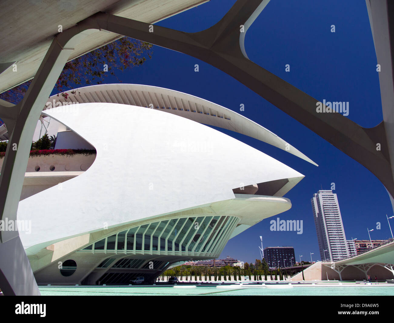 La Ciudad de las Artes y las Ciencias, ESPAGNE - El Palau de les Arts Reina Sofía 9 Banque D'Images