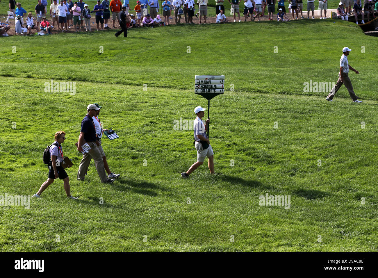 Vue générale, le 15 juin 2013 - Golf : vue générale du 9e trou lors de la troisième ronde de l'Omnium des États-Unis au Merion Golf Club, de l'est cours dans le Canton, Ohio Pays Haverford, Pennsylvanie. (Photo de Koji Aoki/AFLO SPORT) [0008] Banque D'Images