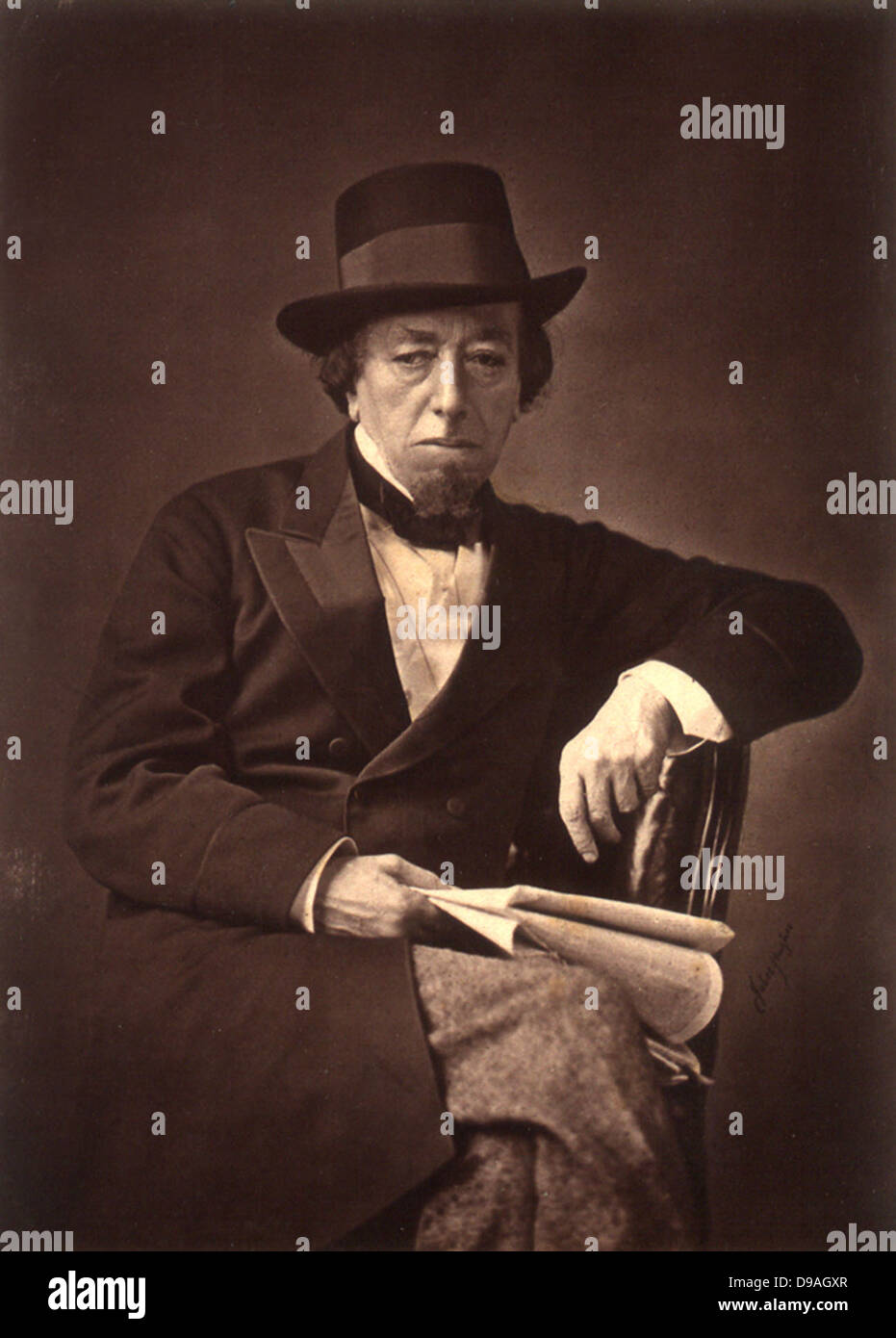 Benjamin Disraeli, comte de Beaconsfield, le Premier ministre britannique Banque D'Images