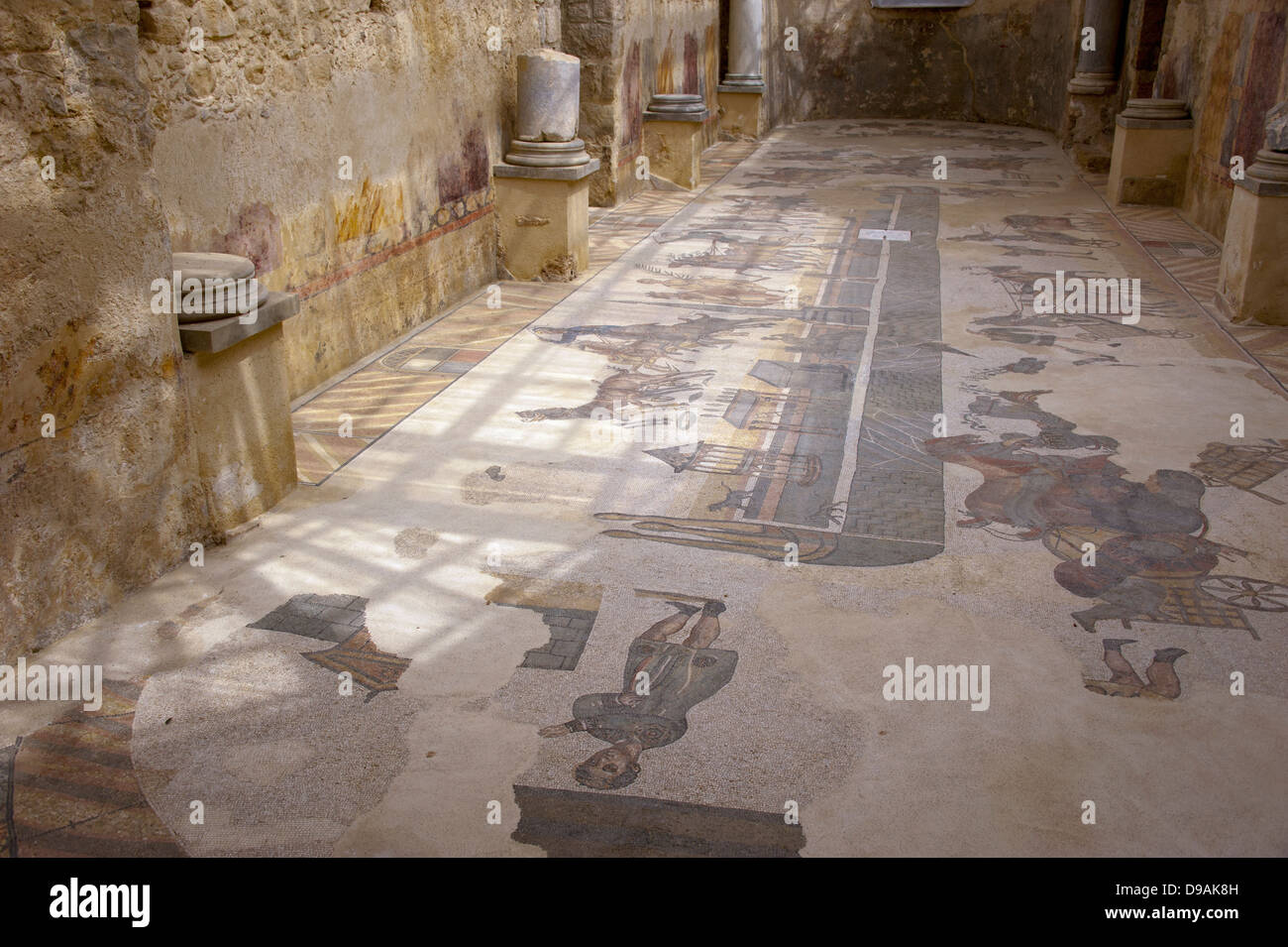 Villa Romana del Casale mosaïques de Piazza Armerina Province Enna Sicile Italie IMosaike Villa Romana del Casale, Piazza Armerina Prov Banque D'Images