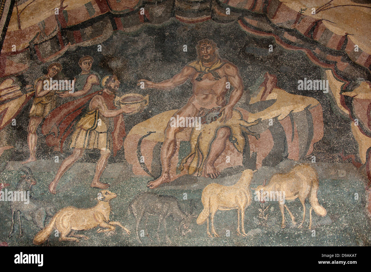 Villa Romana del Casale mosaïques de Piazza Armerina Province Enna Sicile Italie IMosaike Villa Romana del Casale, Piazza Armerina Prov Banque D'Images