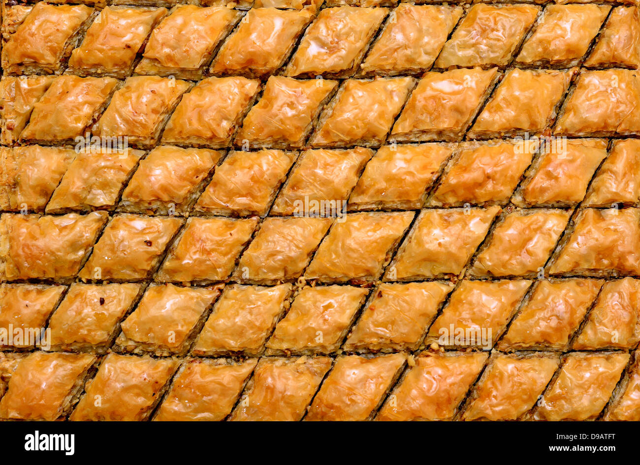 Baklava dessert turc traditionnel Banque D'Images