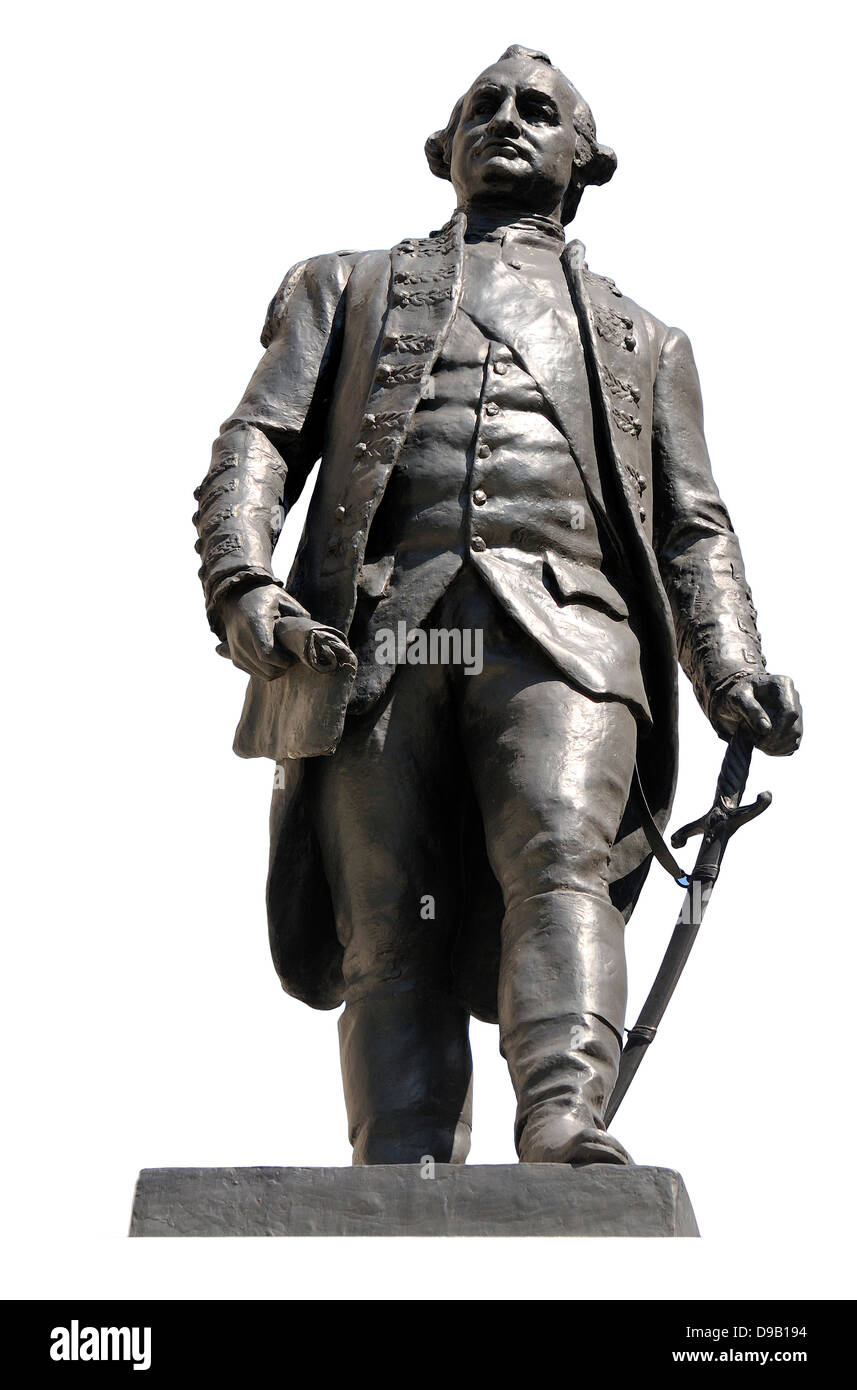 Londres, Angleterre, Royaume-Uni. Statue : Robert Clive / 'Clive of India' (Jean Tweed, 1912) donnant sur St James's Park Banque D'Images