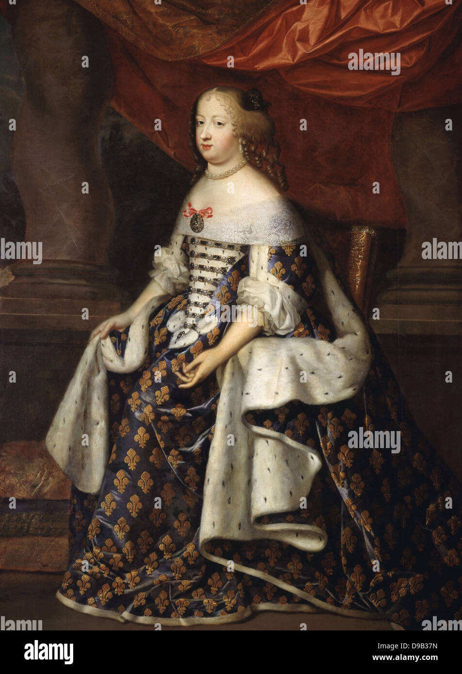 Charles Beaubrun portrait de Marie-Thérèse d'Autriche reine de France XVII e siècle Musée de Versailles Banque D'Images