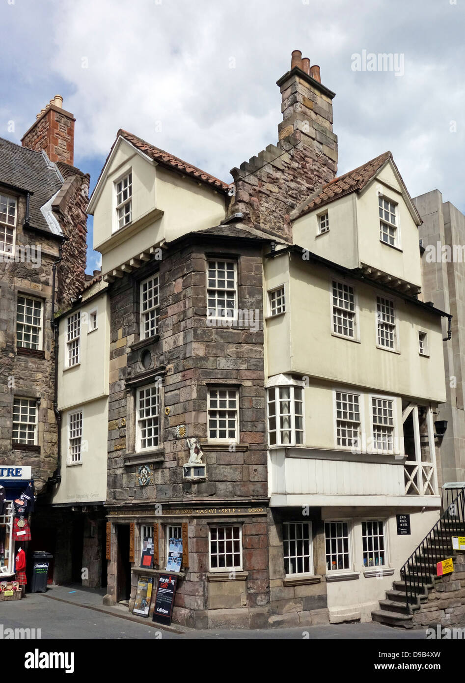 John Knox House & the Scottish Storytelling Centre dans High Street Le Royal Mile Edinburgh Scotland Banque D'Images