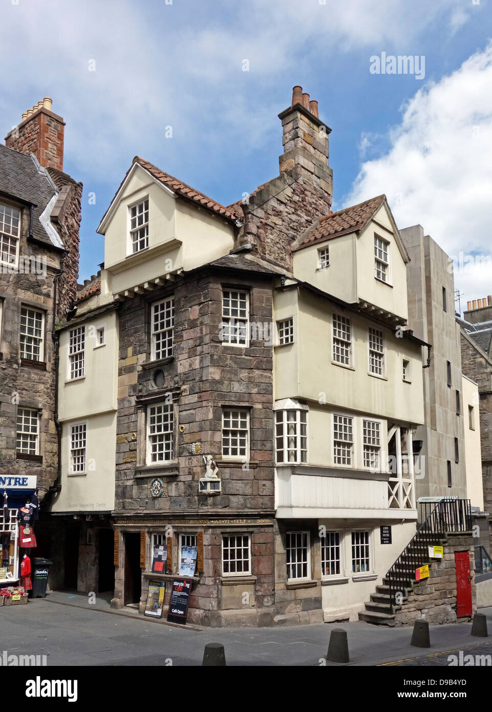 John Knox House & the Scottish Storytelling Centre dans High Street Le Royal Mile Edinburgh Scotland Banque D'Images