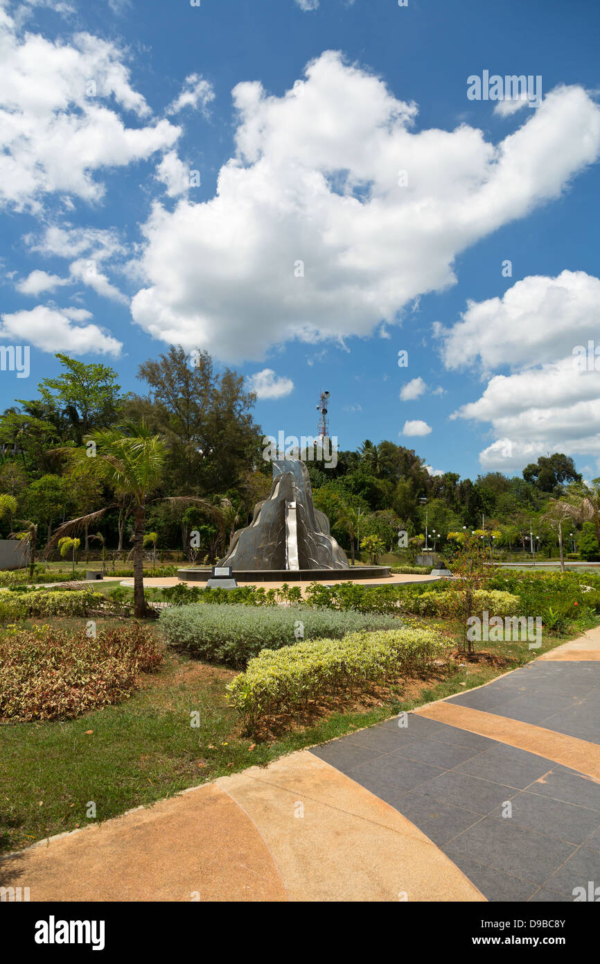 Au bord de la rivière Nam Pak Krabi en Thailande Banque D'Images