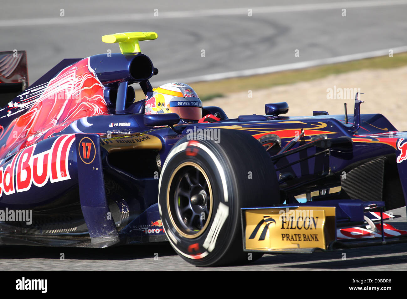 Jean-Eric Vergne, France, l'équipe Toro Rosso F1 - Formule 1 - Essais Piste Jerez, Espagne - 09.02.12 *** Banque D'Images