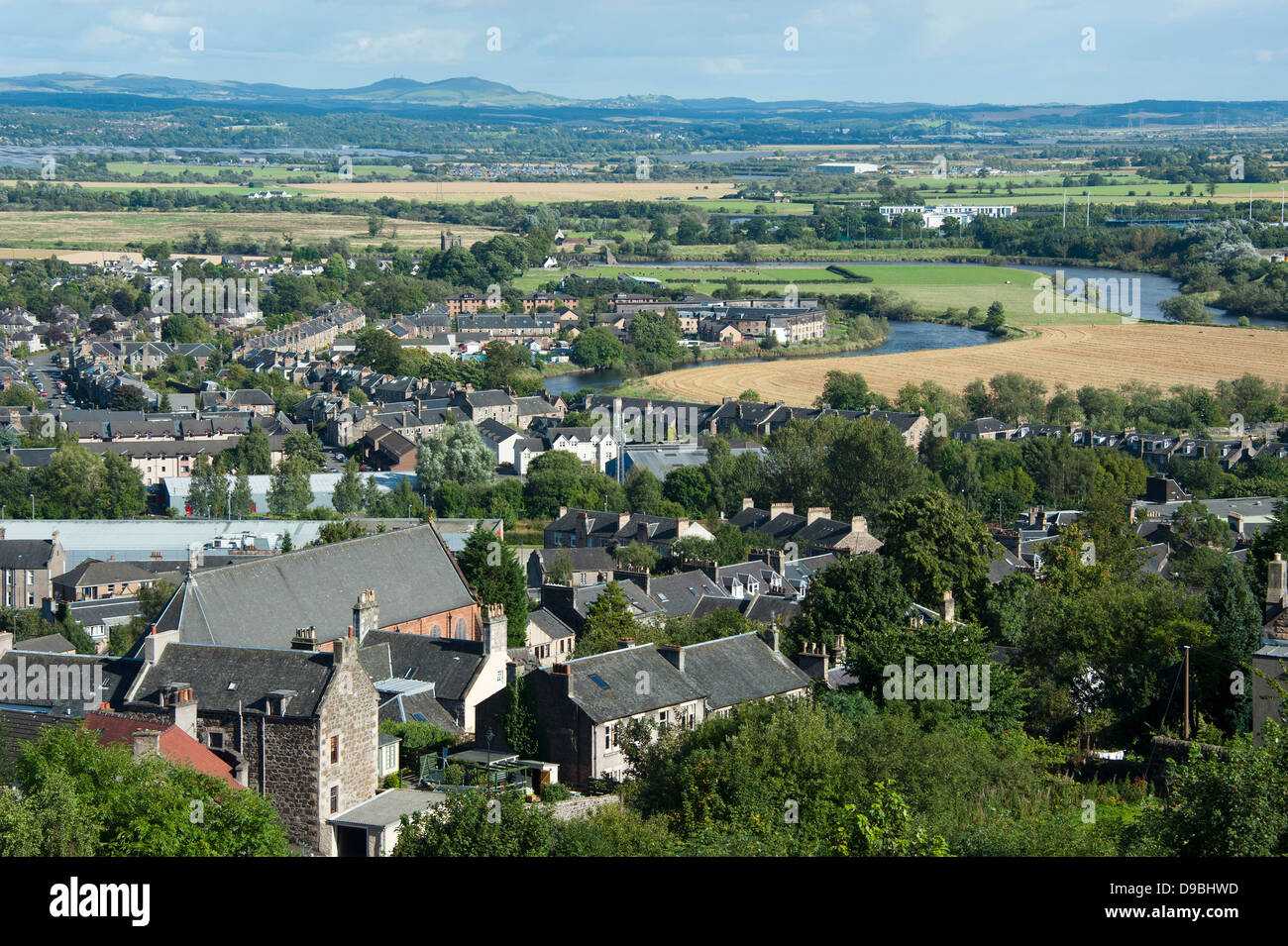 Vue depuis le château de Stirling Stirling, Stirling, Ecosse, Grande-Bretagne, Europe , Blick vom Schloss Stirling Stirling auf, remuer Banque D'Images