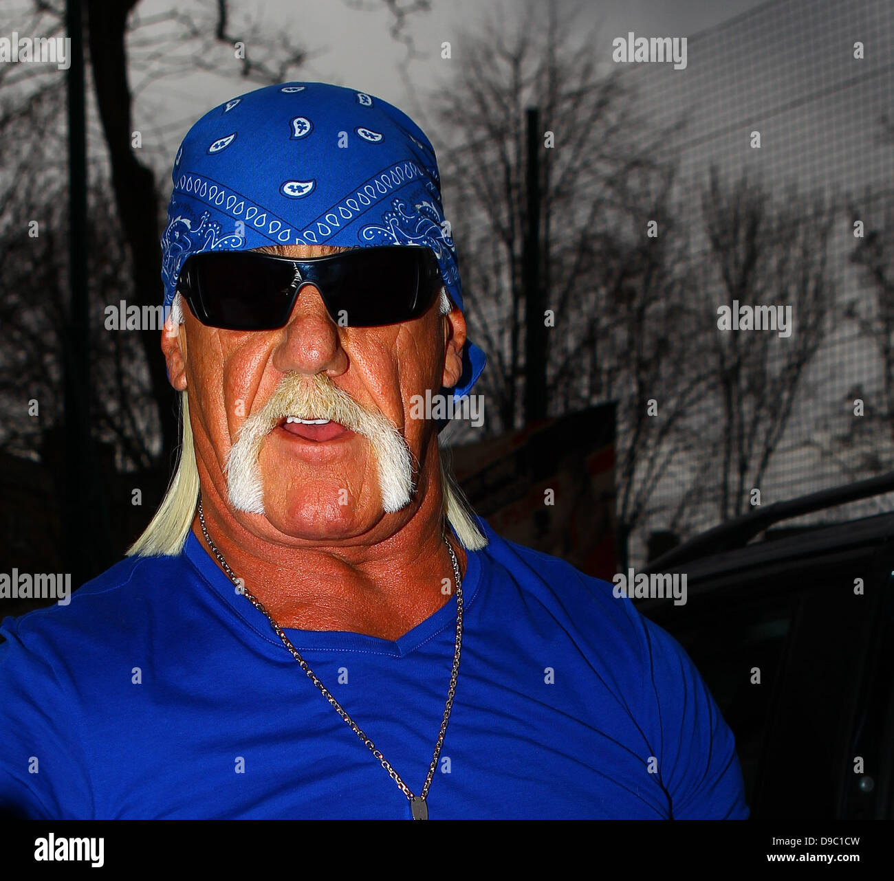 Hulk Hogan arrivant à talksport studios de radio Londres, Angleterre - 25.01.12 Banque D'Images