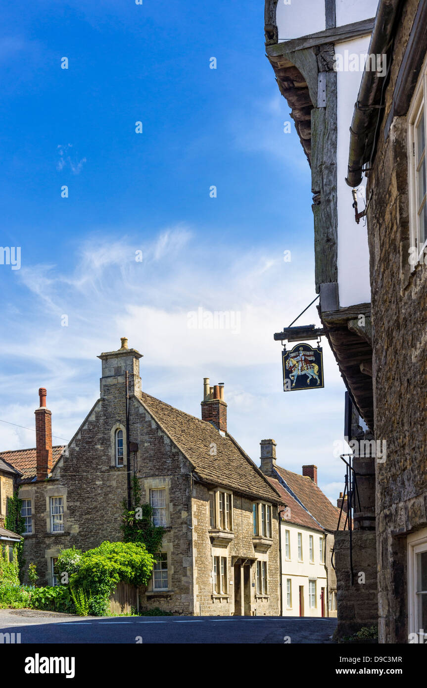 Vieux village de Norton St Philip, Somerset, UK Banque D'Images