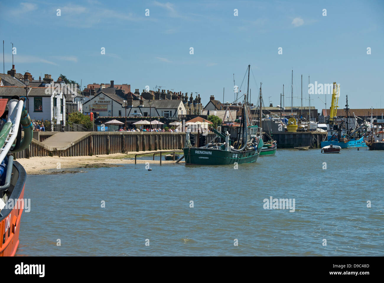 Le port de Leigh sur mer. Banque D'Images