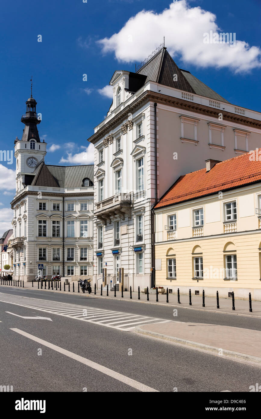 Sites touristiques de Pologne. Ancien hôtel de ville de Varsovie. Banque D'Images