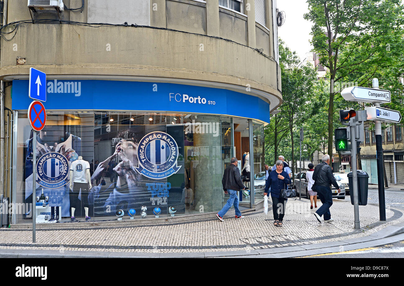 Boutique FC Porto Porto Portugal Banque D'Images